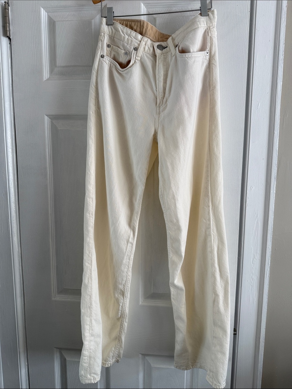 rag & bone Logan featherweight. Cream size 25